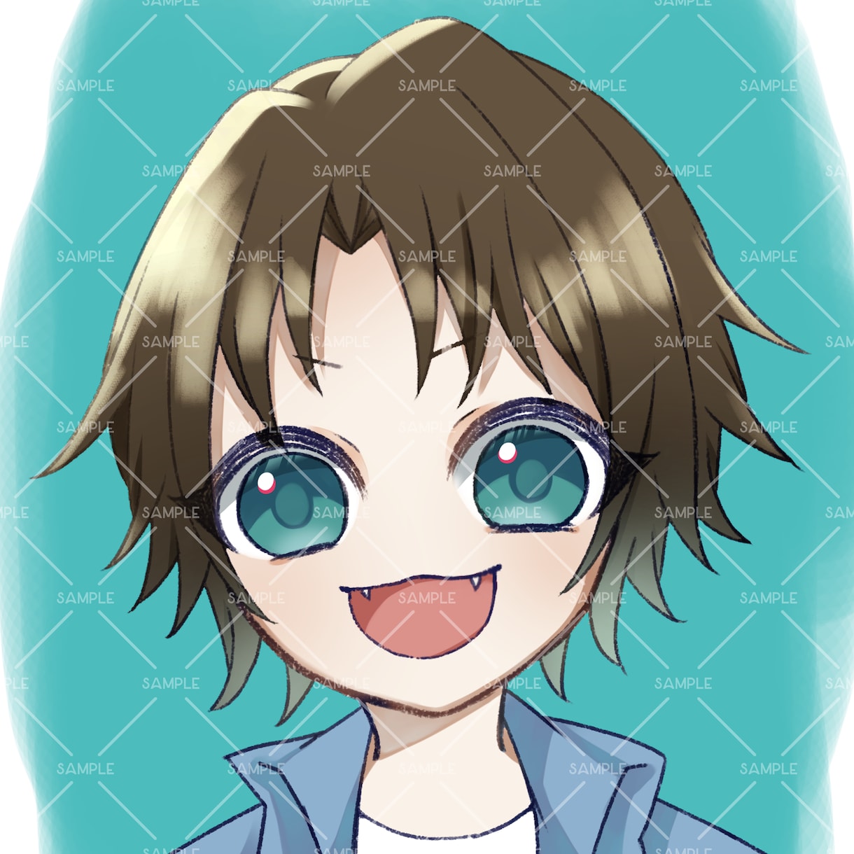 可愛くて目を引くアイコンを描きます TwitterやYouTubeなどのアイコンに イメージ2