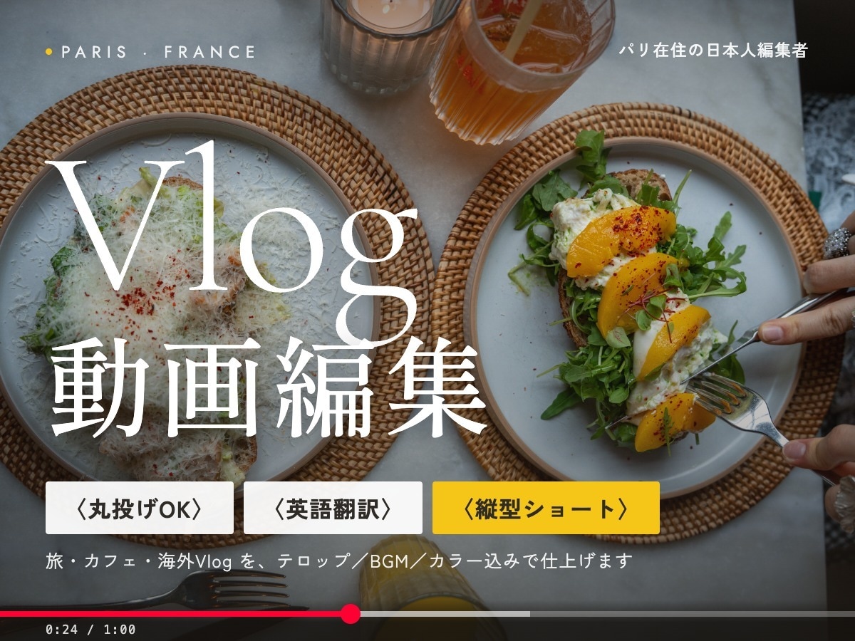 旅Vlog動画を丁寧に安く編集します おしゃれなvlogから情報系まで、雰囲気に合わせた編集・翻訳 イメージ1