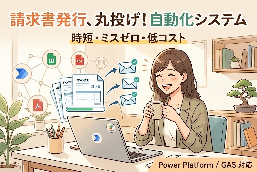 請求書自動発行システム開発します 請求書発行を自動化。面倒な手作業から、業務効率を改善します イメージ1