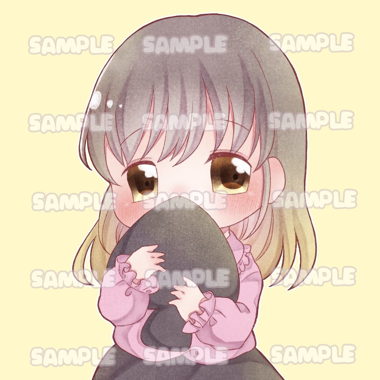 選べる塗り方！SNSアイコン用イラスト制作します デフォルメ、あたたかいタッチのキャラのアイコンです。 イメージ4