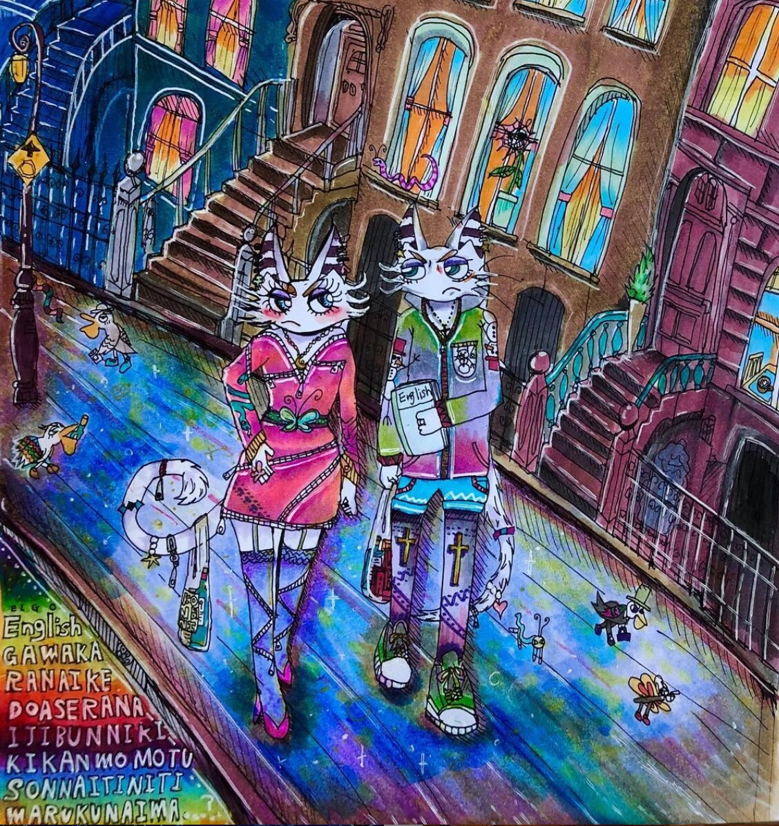 おしゃれで個性的なイラスト描きます 商用利用OK！挿絵、表紙、WEB、ポスターなどに！ イメージ10