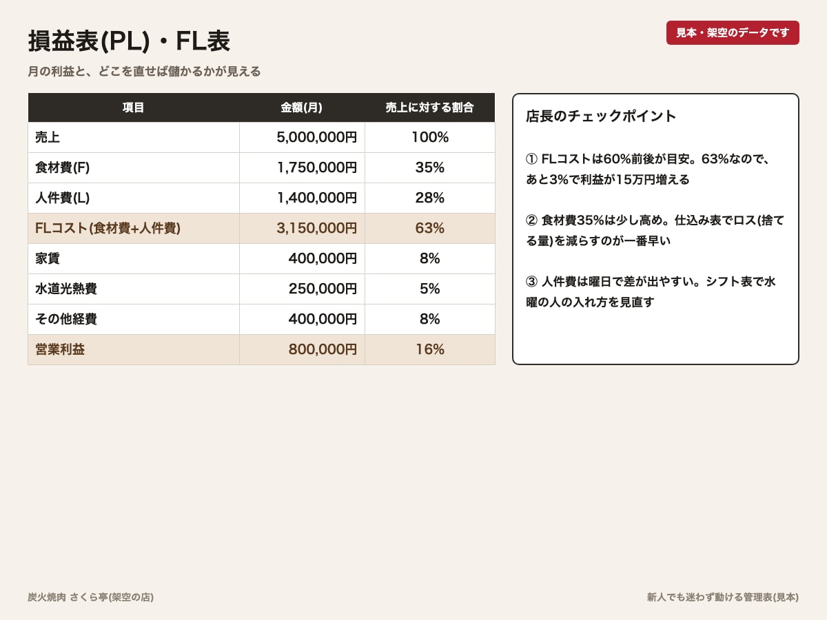 飲食店の人が動く仕込み・在庫・シフト表を作ります 飲食現場20年。新人でも迷わず動ける表を作ります イメージ5