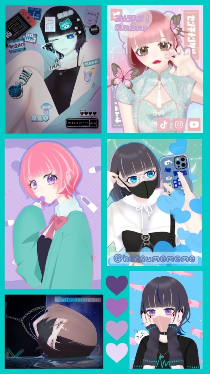 オリジナルキャラクター等イラストを描かせて頂きます ご依頼主様オリジナルのイラストを描かせて頂きます◎ イメージ1