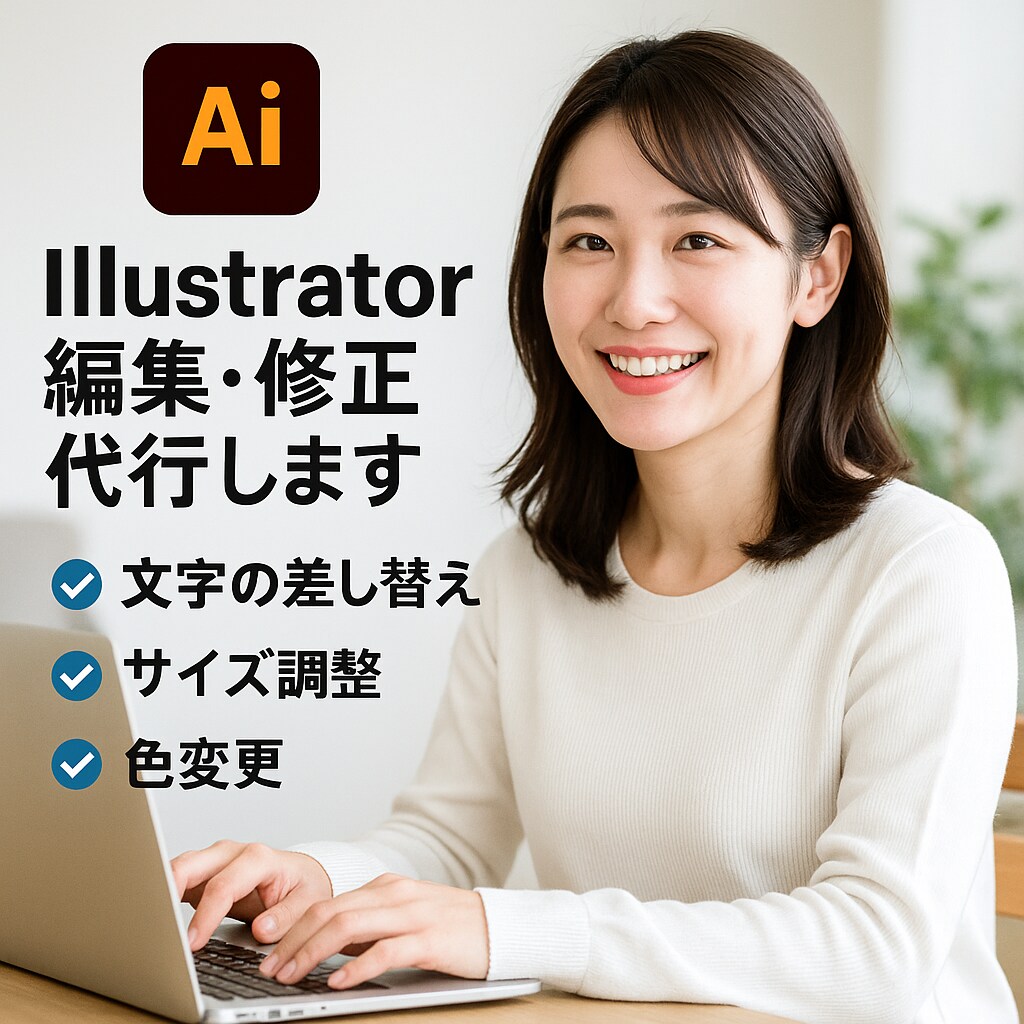 Illustrator編集・修正代行します 文字の差替え・サイズ調整・色変更など細かな修正お任せください イメージ1