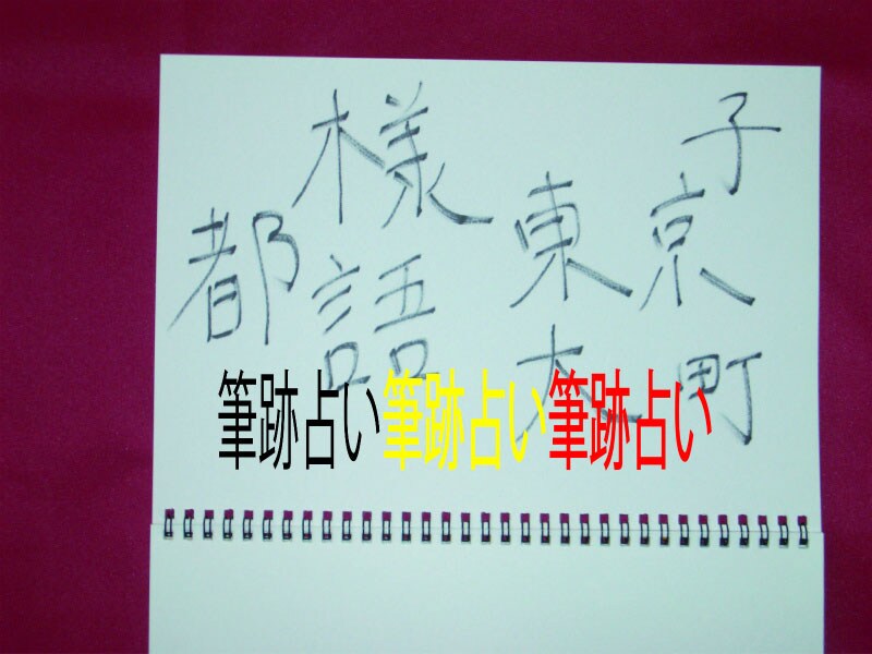 筆跡を鑑定します あなたの字からいろいろなことを判定いたします。 イメージ1