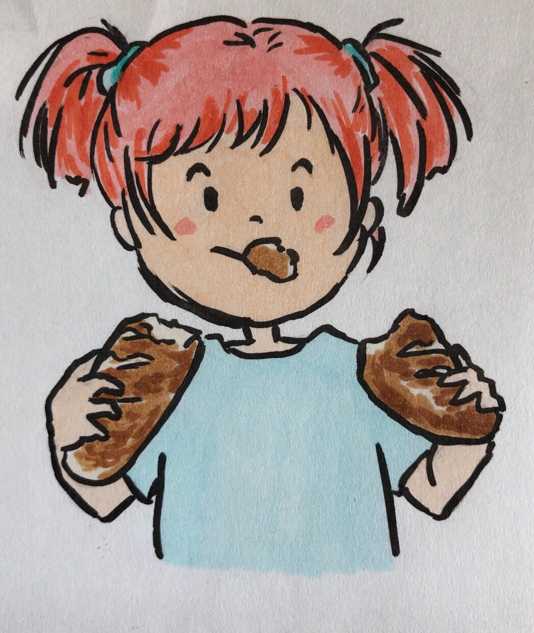 チラシや名刺にかわいい食べ物イラストを描きます ゆるさ倍増！パン教室講師がおいしそうな食べ物を描きます！ イメージ7
