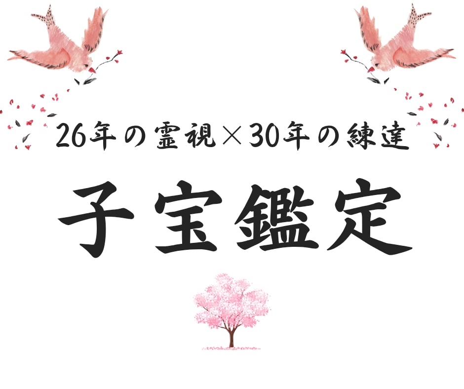 子宝鑑定｜「◯年△月」まで時期を視ます ご縁の深さ・人数・子宝の傾向まで、余すことなくお伝えします イメージ1