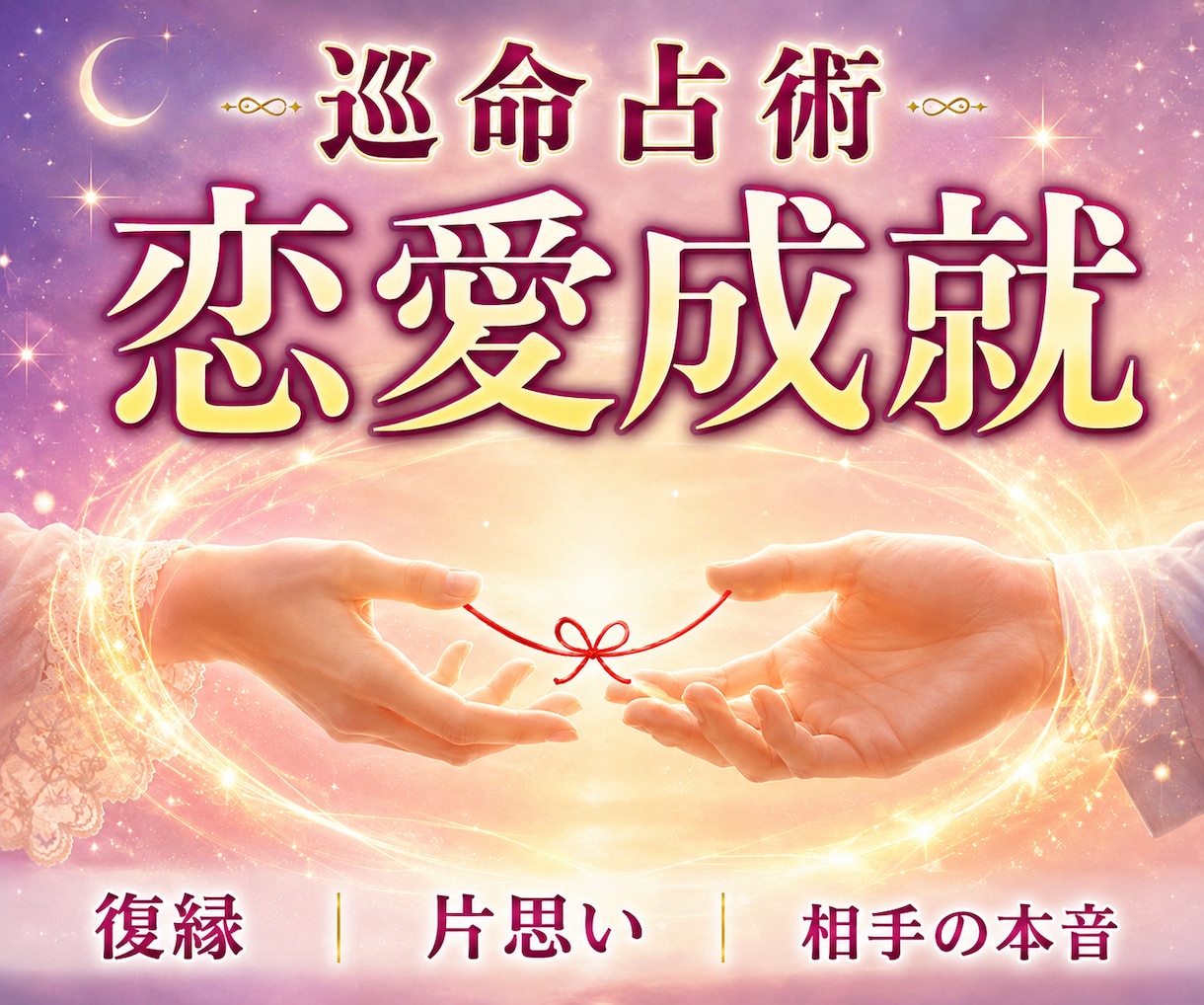 巡命占術★相手の本音・行動がわかり恋の願い占います 片思い・復縁・恋人未満・あなたに本当の恋愛成就を教えます イメージ1