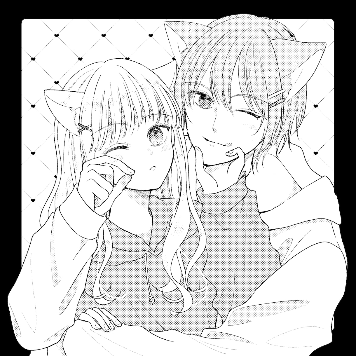 少女漫画家がモノクロイラスト描きます アイコンやヘッダー、動画サムネイルにいかがでしょうか？ イメージ4