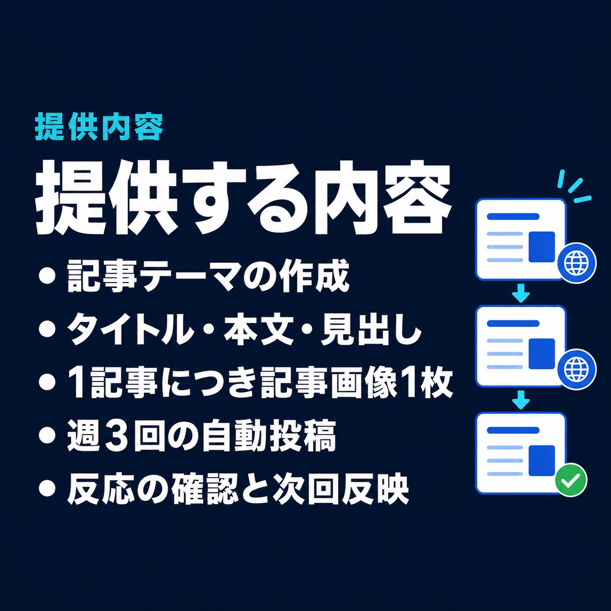 note記事を週3回自動投稿します 1500〜2000字の記事と画像を毎週3本作成し自動投稿 イメージ6