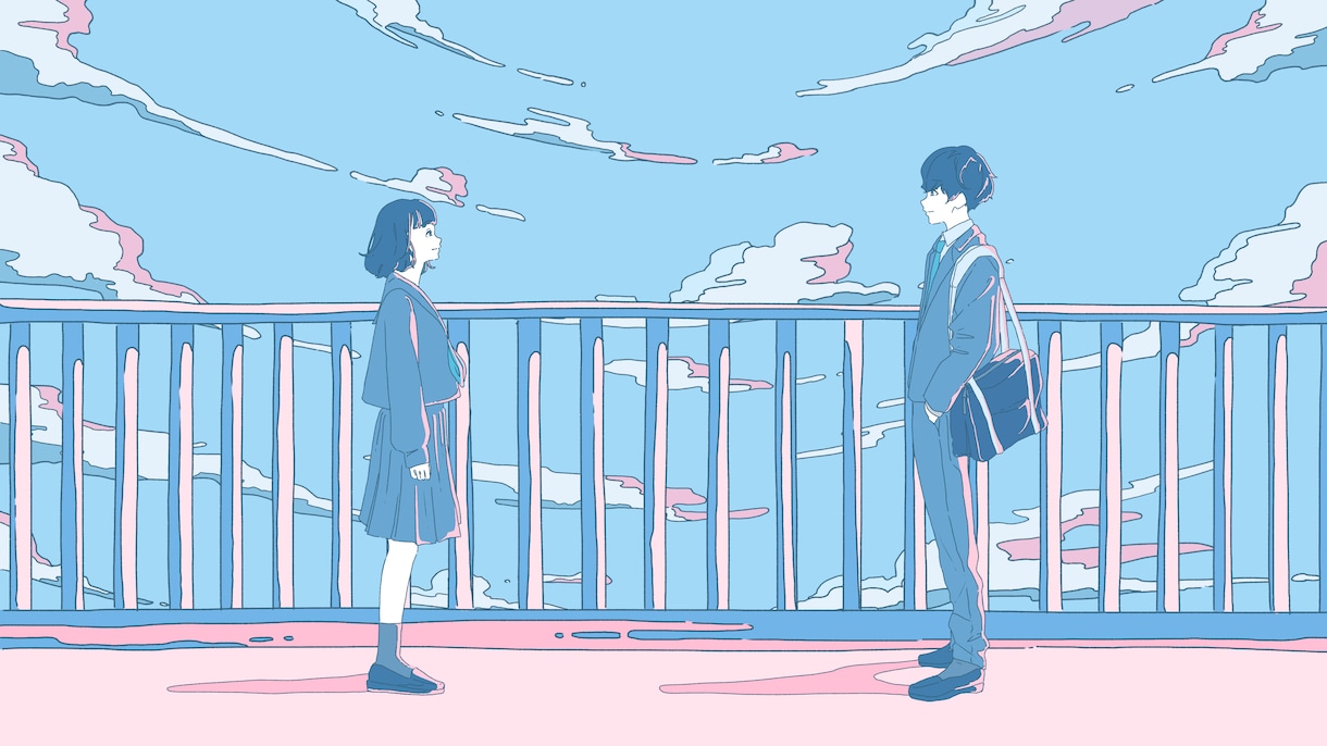 MV.歌ってみた. 1枚絵など描きます シンプル×ポップ×躍動感ある絵が得意です！幅広く出来ます イメージ1