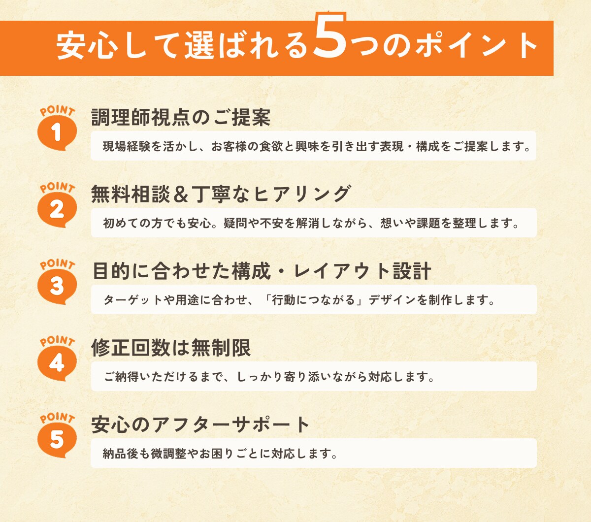 飲食業10年のプロが集客導線できるHP作成します 初めてでも安心｜修正無制限＆丁寧に対応 イメージ5