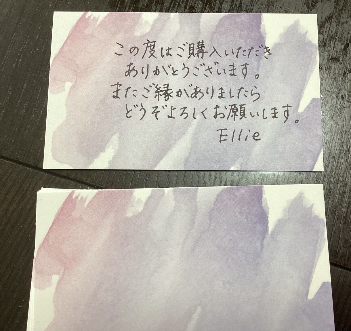 サンキューカード、メッセージカードお書きします オリジナルイラストのカードに文字を手書きします イメージ5