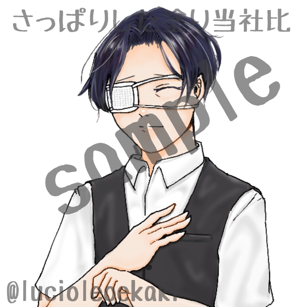 一部小物の眼鏡無料！SNS用のアイコンを作成します 魅力的なアイコンを描きます。あなたの性癖にお応えします！！！ イメージ4
