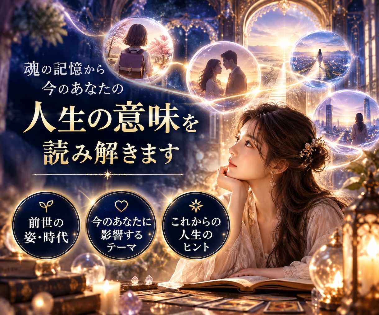 前世の記憶と今世に続く魂のご縁を丁寧に霊視します 前世の姿・時代・心残り・魂のテーマと今への影響を読み解く イメージ4