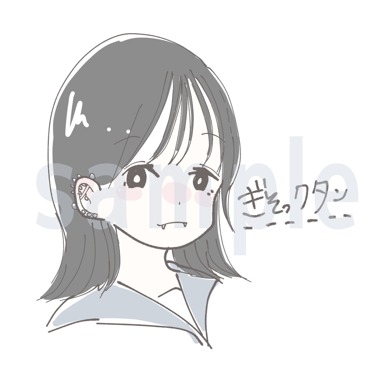 貴方だけのsns用のアイコン描きます sns用の簡単なアイコン作成致します イメージ3