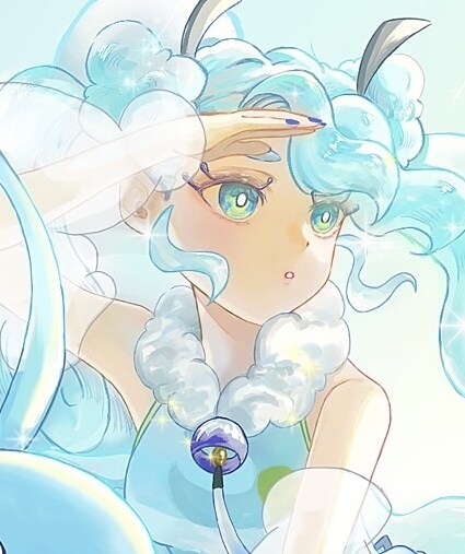 短納期可！キラキラなアイコン・ヘッダー描きます 光を感じる、キラキラした柔らかな絵柄でアイコンを描きます！ イメージ1