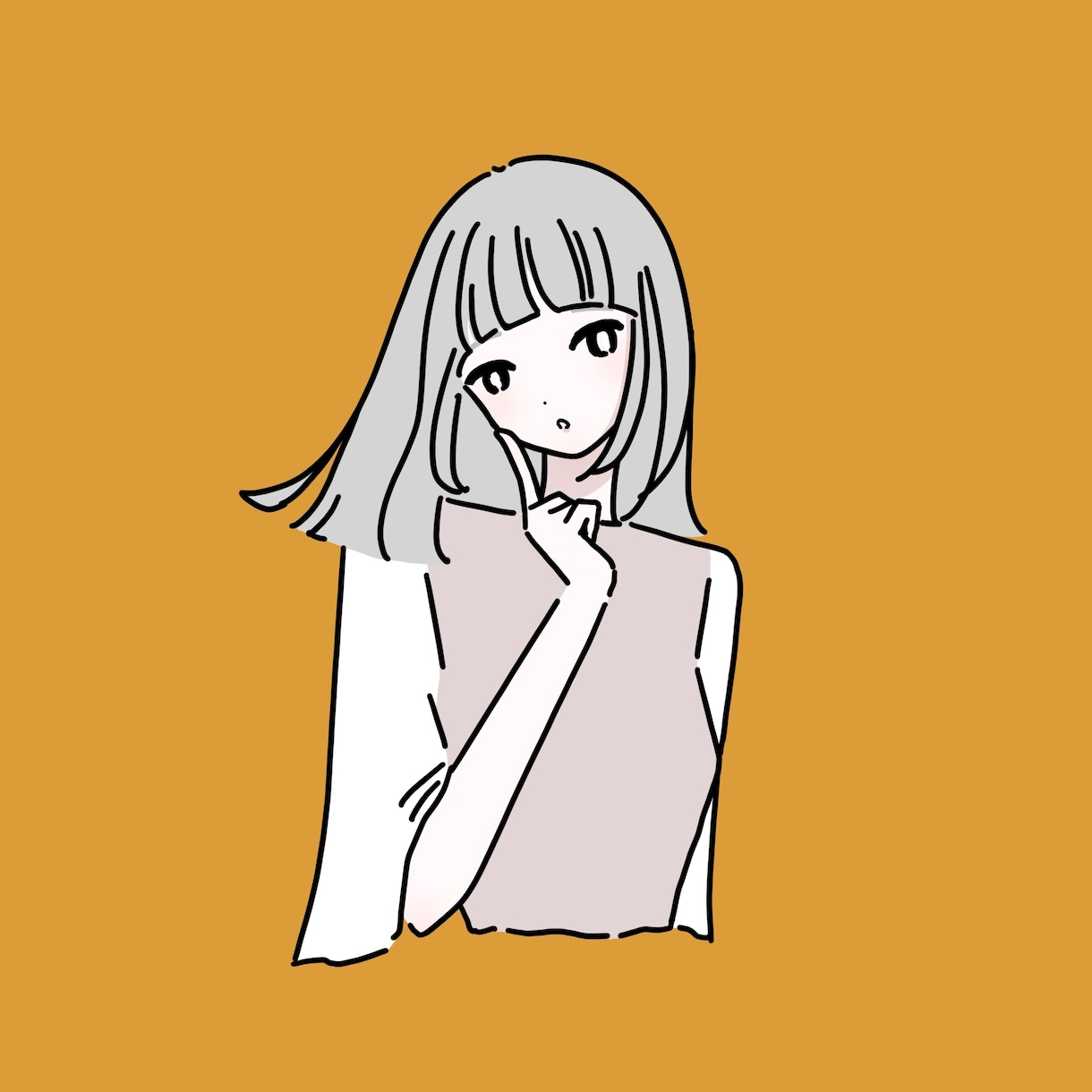 シンプルな人物イラスト制作します ✳︎SNSや名刺のイメージUPに✳︎ イメージ2
