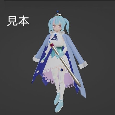３Ｄキャラクターモデルを製作します Blenderを使用して３Ｄキャラクターモデルを作成します。 イメージ3