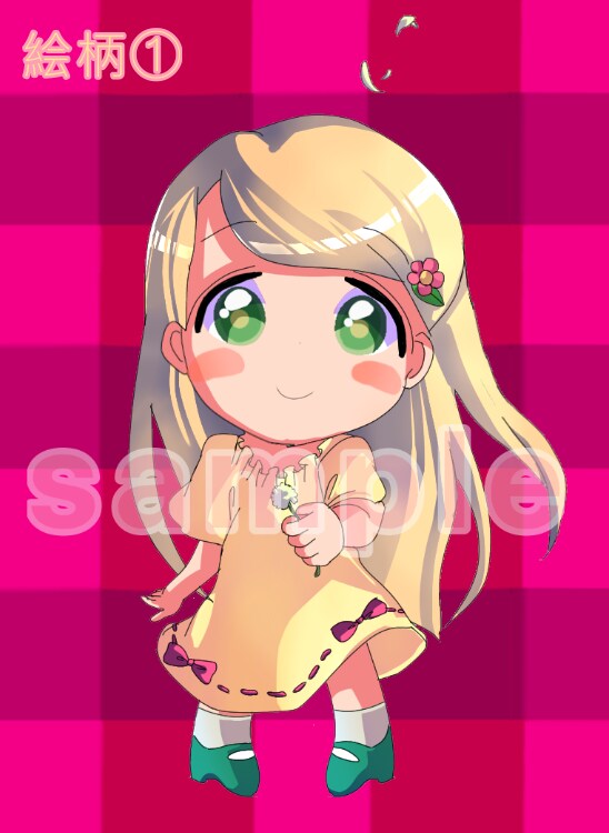 アイコン・イラスト　かわいい女の子イラスト描きます 商用OK！3つの絵柄！シンプルで印象に残る色使い！ イメージ1