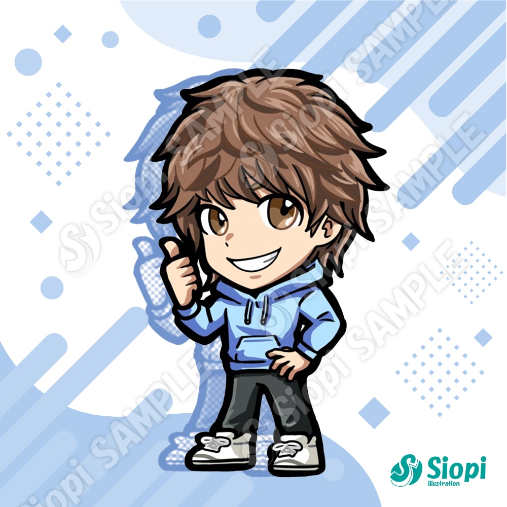 似顔絵をイイ感じにデフォルメキャラクターにします SNSアイコンや配信サムネに映えるイラストを作成します♪ イメージ7