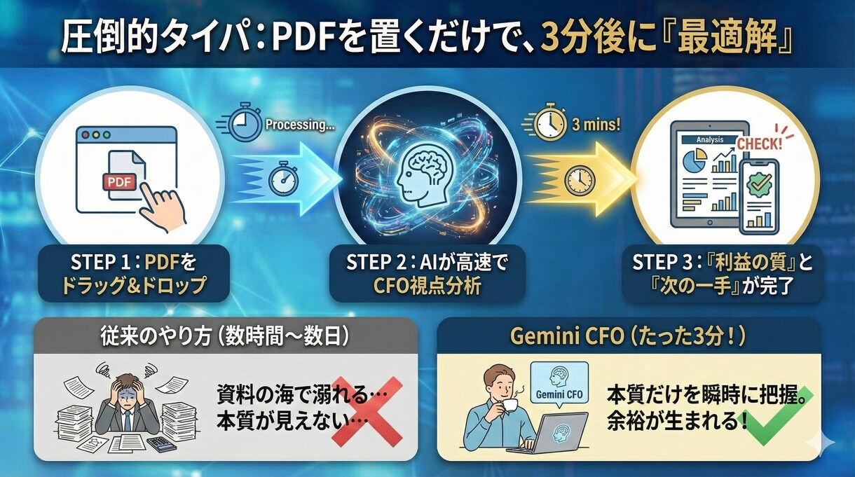 利益の質を暴く！決算の裏側をプロ視点で解剖します CFOの眼を持つAIで数字の裏側を読み、投資判断をサポート イメージ2
