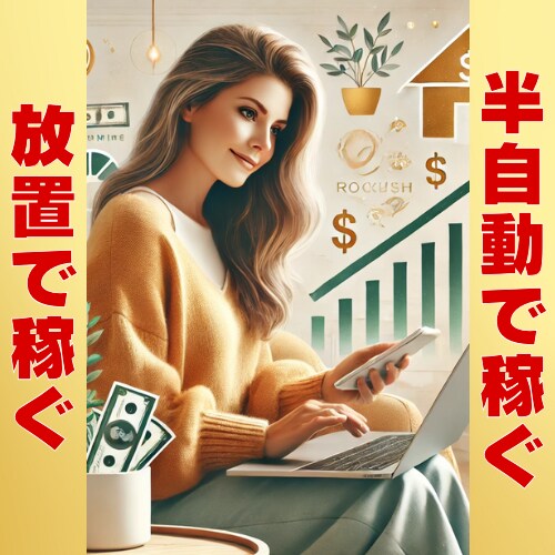 主婦でも簡単✨半自動で稼ぐ3ステップ教えます ほぼ放置で稼ぐ！初心者でも簡単に始められる最強副業！ イメージ1