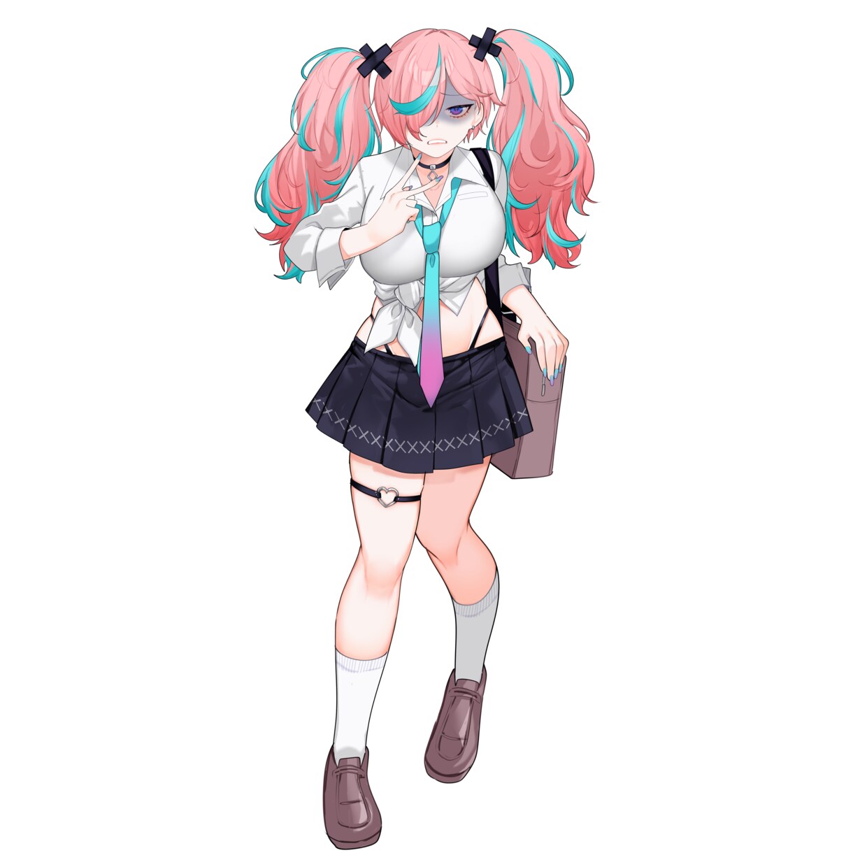 差分８種◆立ち絵販売します ピンク髪の元気なギャルです～！ イメージ4