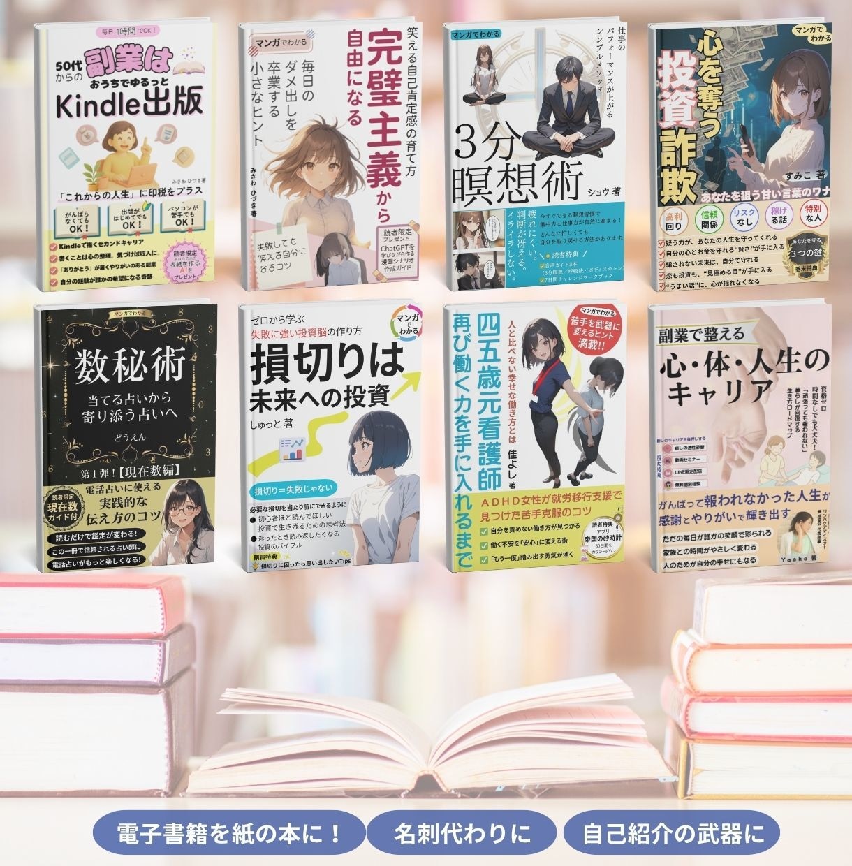 電子書籍(kindle)の表紙デザイン制作します 3秒で判断される時代に、3秒で魅せる表紙を。 イメージ3