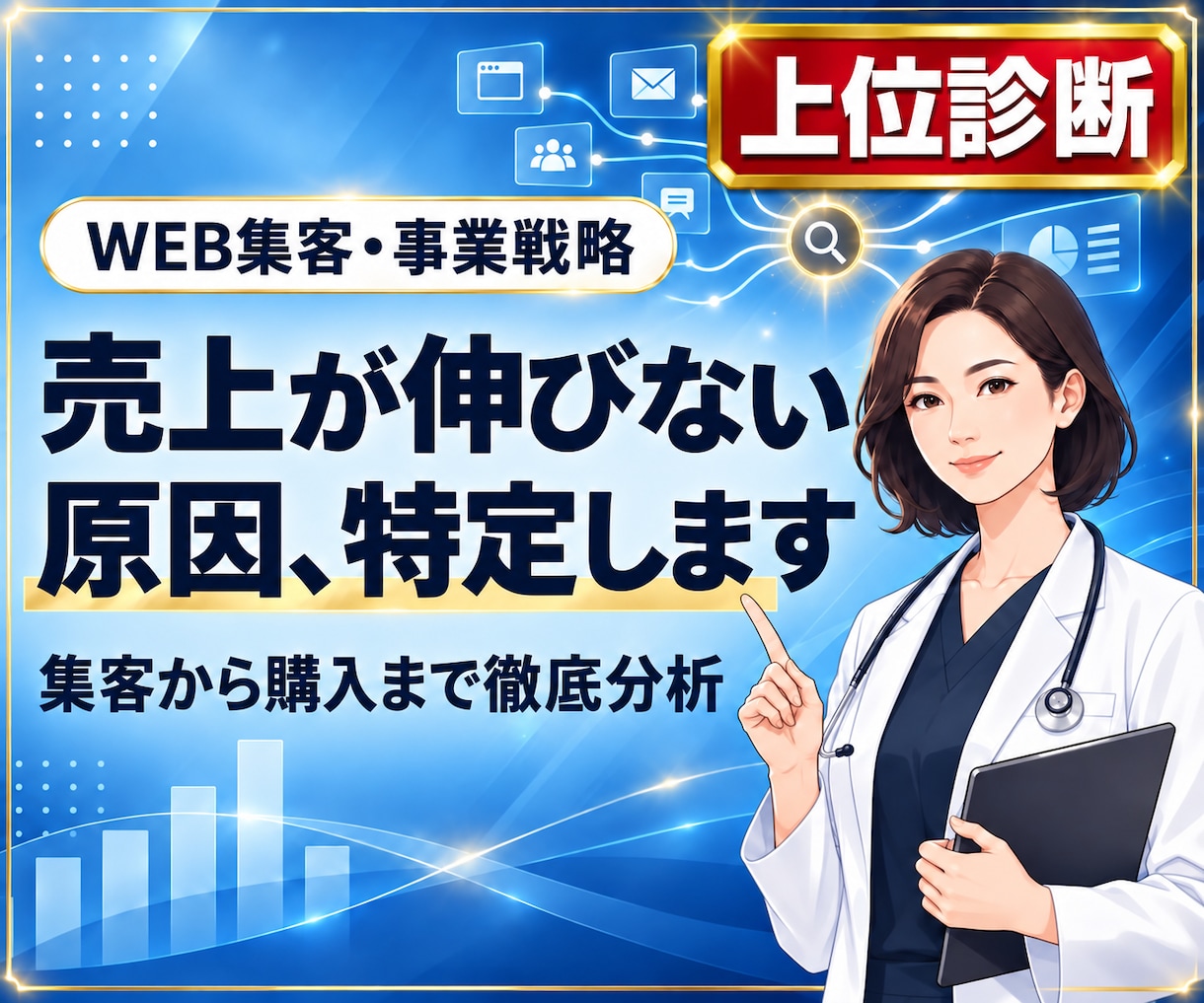 事業全体の販売戦略を再設計します 集客・商品・収益構造を一体で見直します イメージ1