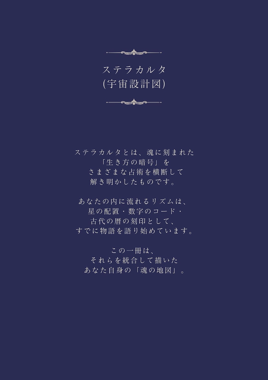 自己分析・総合占い| あなたのステラカルタ作ります 出生データから読み解く“あなただけの宇宙設計図” イメージ2