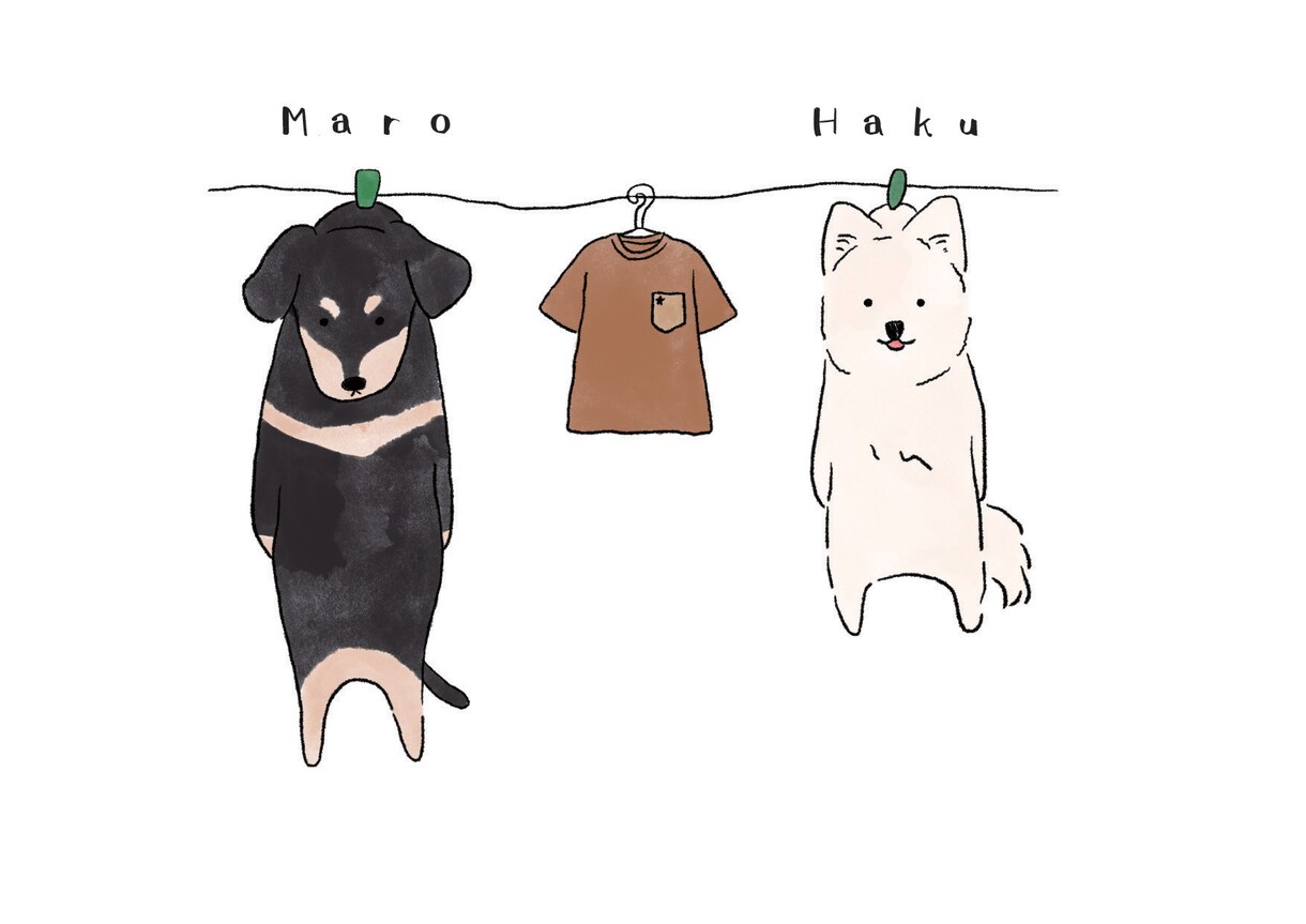 可愛いおしゃれなペット似顔絵をお届けします ペットや飼い主様の似顔絵、その他対象でもご相談に応じます。 イメージ8