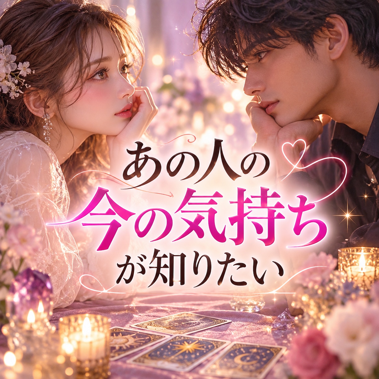 あの人の今の気持ちを丁寧に読み解きます 言葉にされない本音や想いをタロットで鑑定します イメージ1