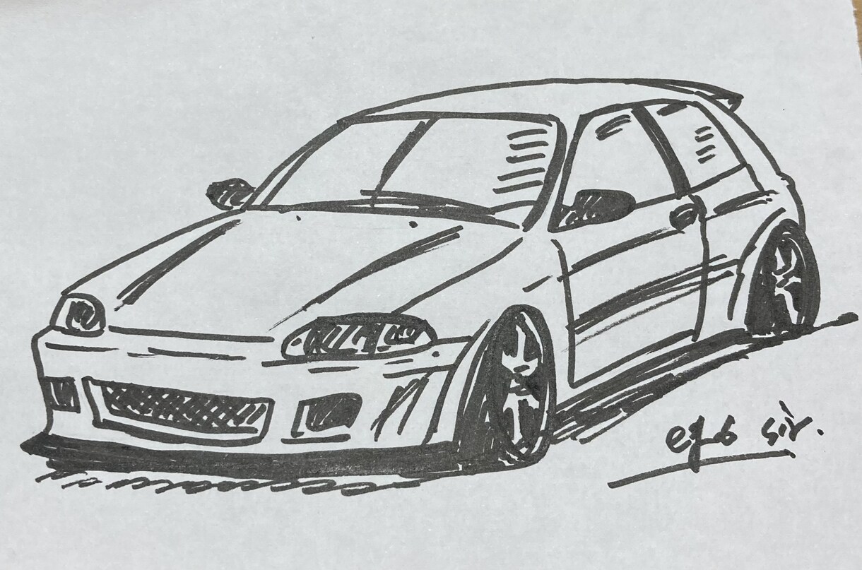 皆さんの愛車を名刺サイズでスケッチします 〜あなたの愛車を手のひらサイズに〜 イメージ2