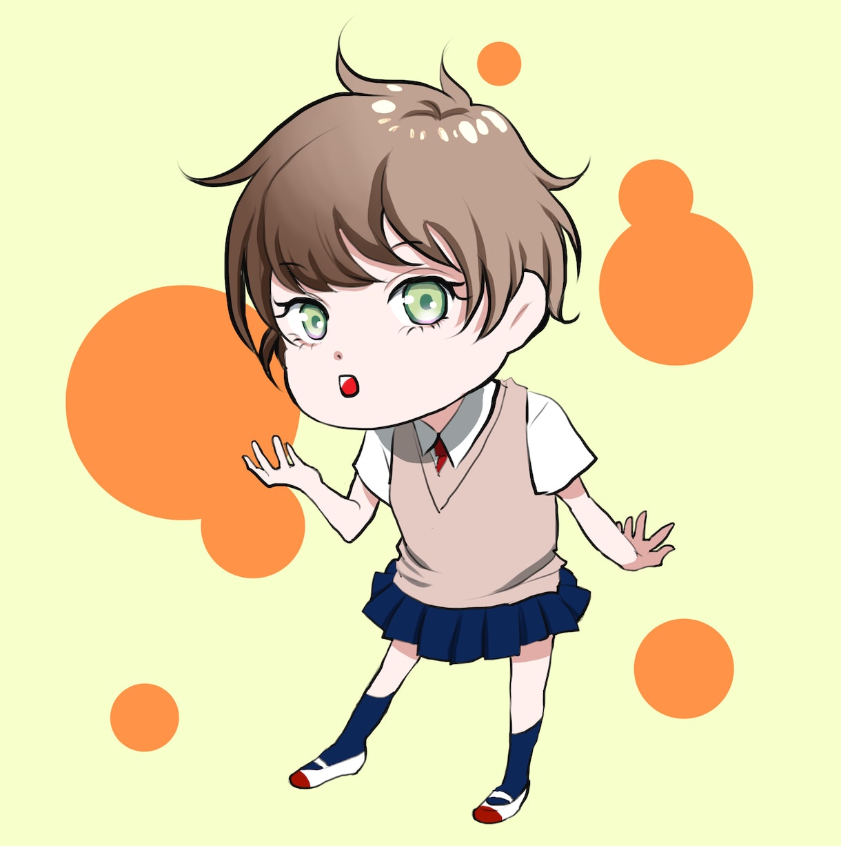 アイコンなどのミニキャライラスト作ります あなた専用のキャラを、SNSや動画サイトなどのアイコンに！ イメージ1