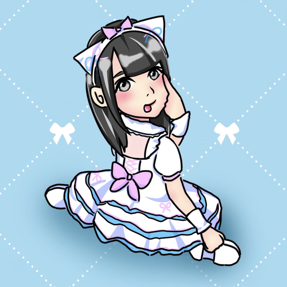 可愛い人物イラストを描きます 総フォロワー数20万人超えアイドルが手掛けるイラスト イメージ3