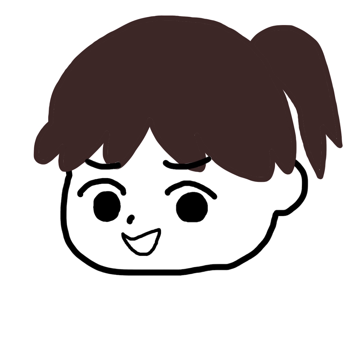 似顔絵を作成いたします ほっぺが特徴のデフォルメ似顔絵、アイコンにいかがですか。 イメージ3