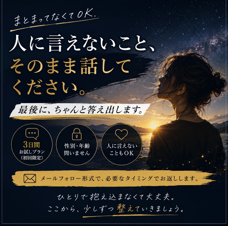 愚痴・何でもOK！でも最後にちゃんと答え出します まとまってなくてOK。最後にちゃんと答え出します。 イメージ1