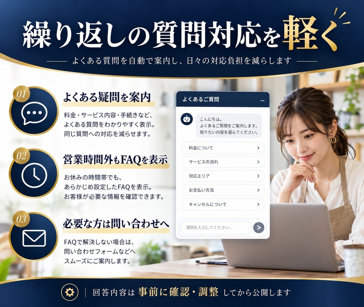 WordPressの問い合わせ対応を自動化します よくある質問への回答負担を減らします イメージ6