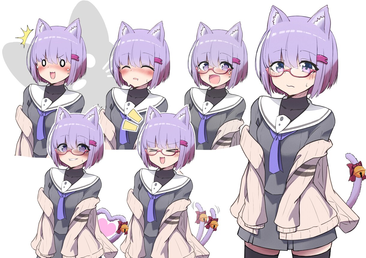 動画制作などで使用する立ち絵描きます オリジナルキャラもお任せください!! イメージ1