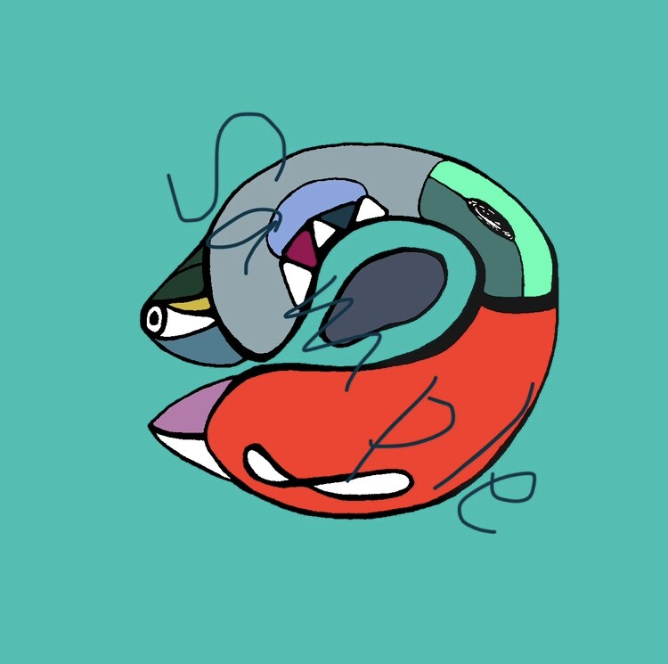 不思議かわいいキャラクターの絵を描きます アイコンやイメージキャラクターに！オリジナル個性的モンスター イメージ2
