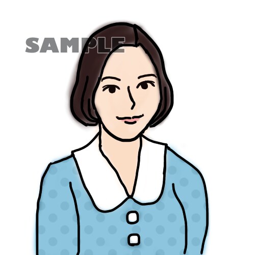 絵を描くのが苦手！SNS映えのアイコン画像描きます ビンテージファッションを着た、あなた専用のSNSアイコンを！ イメージ4