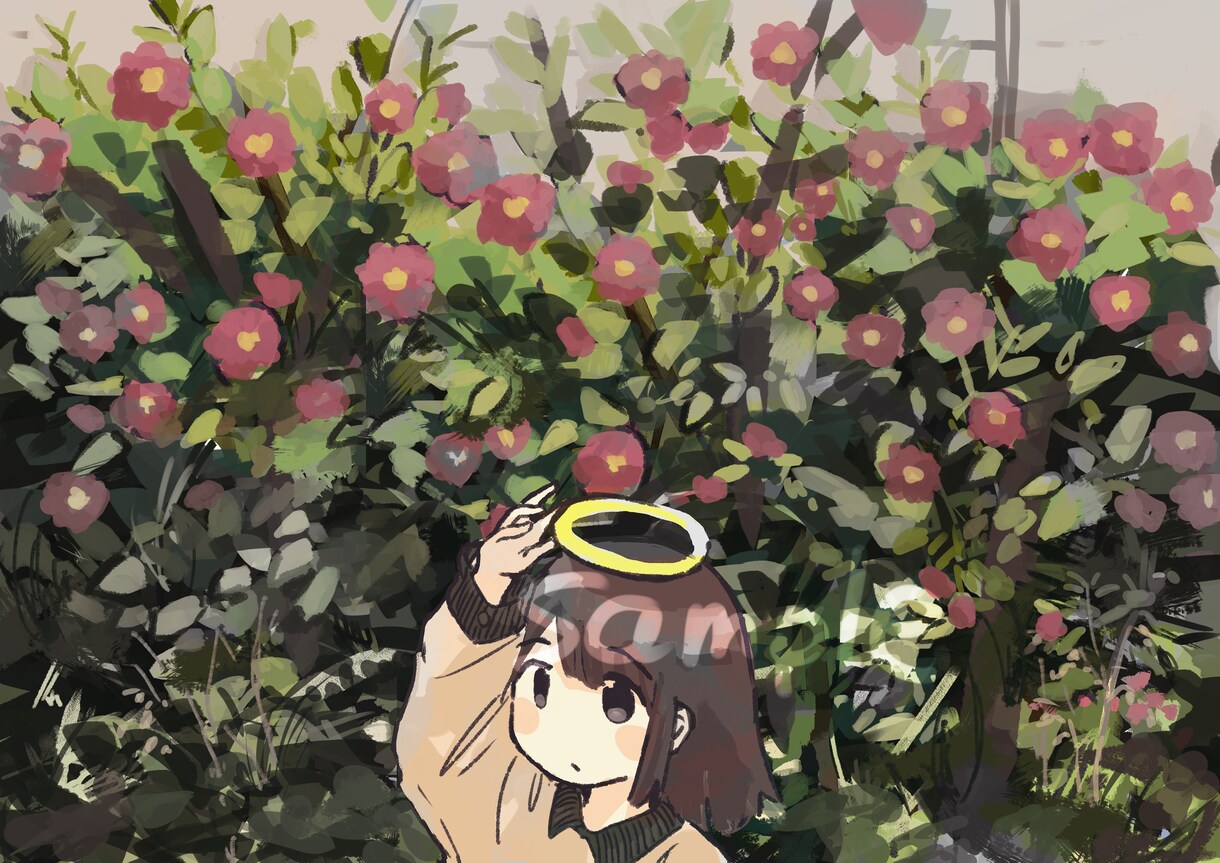 背景あり一枚絵を作成します 自然背景＋キャラクターで印象に残る一枚に仕上げます イメージ7