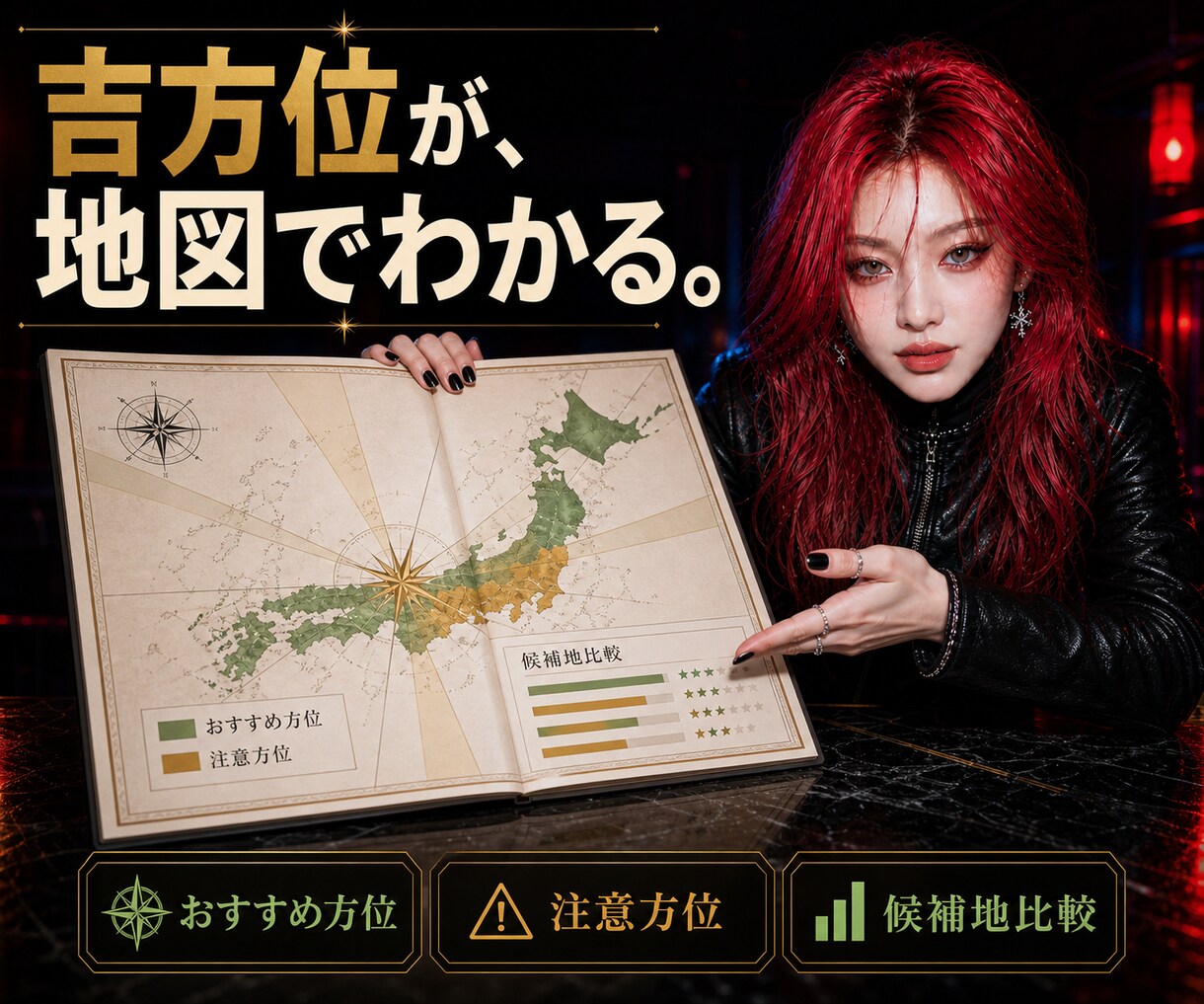 九星気学で吉方位・旅行方位を鑑定します 引越し・旅行前に方角と時期を整理します イメージ4