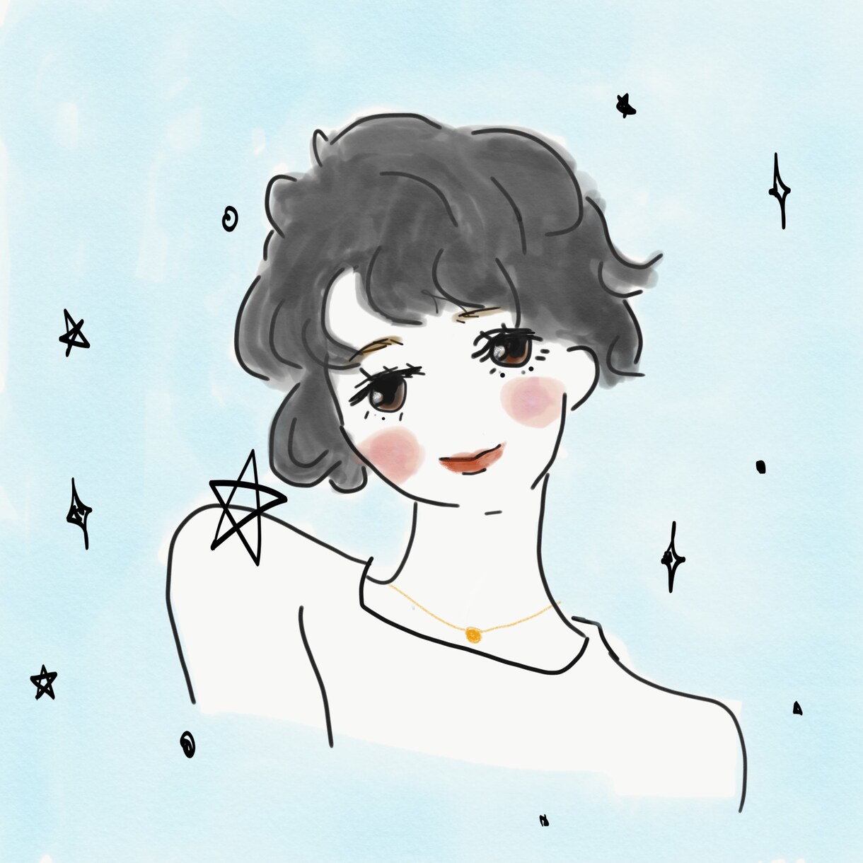 アイコンや似顔絵に！海外風からシンプルに描きます 世界に一つだけの似顔絵！ＳＮＳアイコンやインテリアにも イメージ2