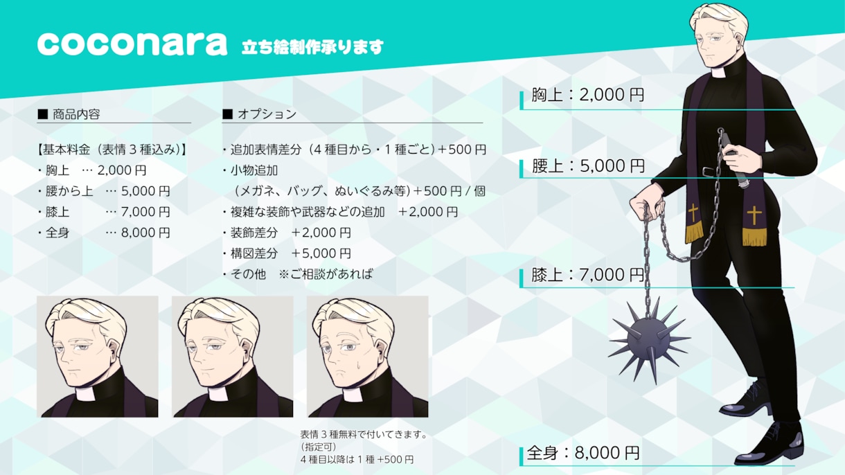 立ち絵制作いたします IRIAMやTRPGに利用できます イメージ2