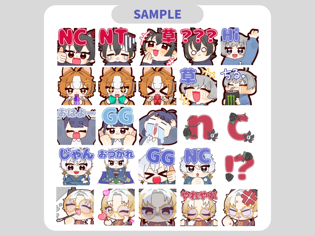 配信で使える可愛いスタンプ・バッジを描きます かわいいスタンプで配信を盛り上げましょう！ イメージ4