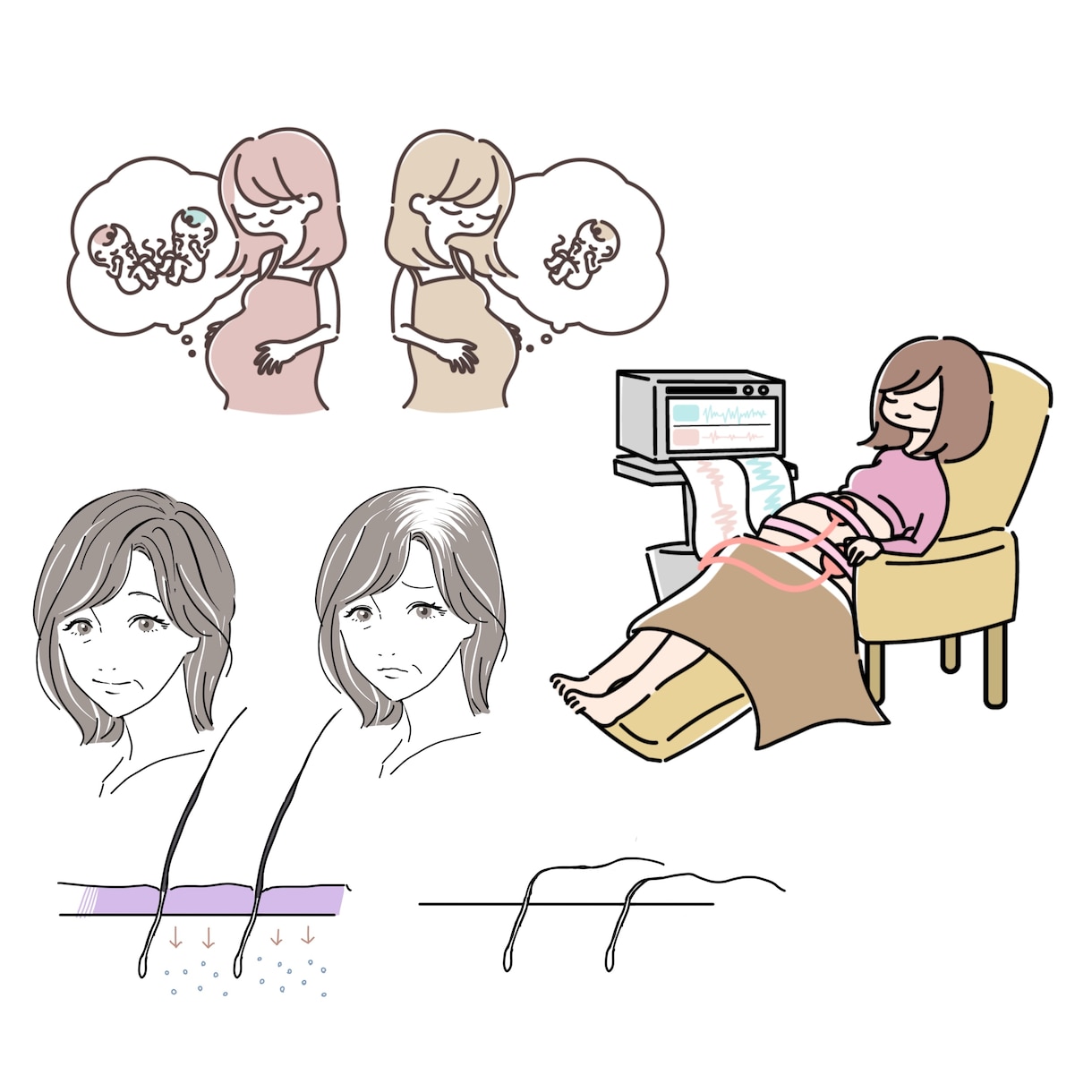 シンプルオシャレな使いやすいイラスト描きます シンプルオシャレなカットイラスト！ビジネスや美容医療にも イメージ6
