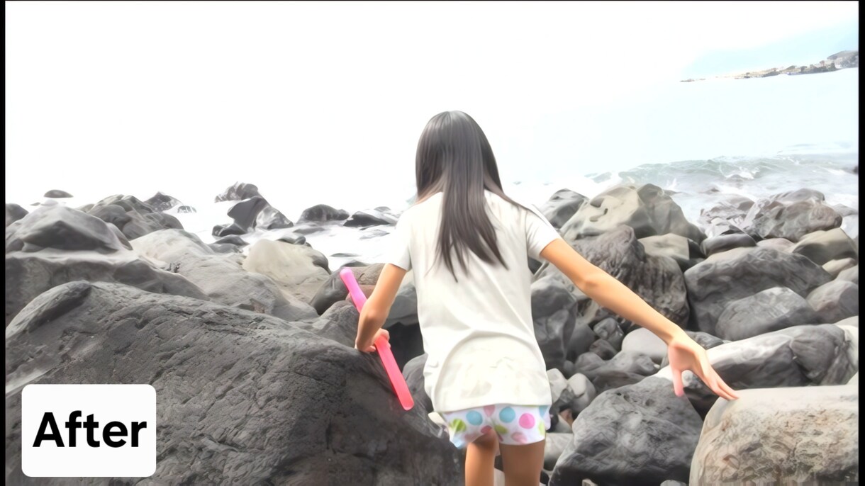 低画質の動画をAIで高画質に変換します 昔、撮影した動画など、低画質の動画をAIの力で高画質化します イメージ3