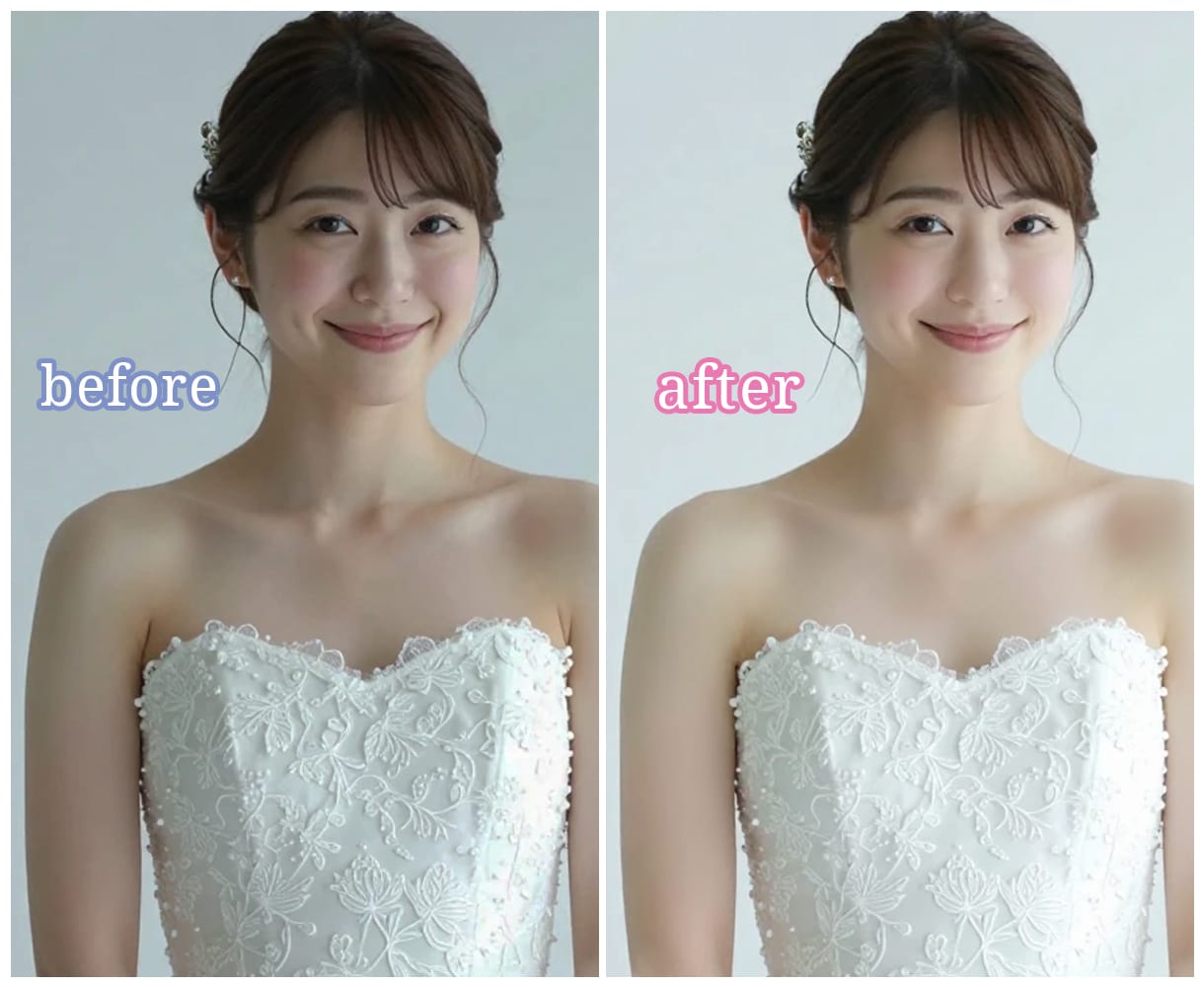 フォトウェディング・結婚式の写真レタッチします ≪1枚250円〜限定キャンペーン価格≫ブライダル・婚礼専用 イメージ1